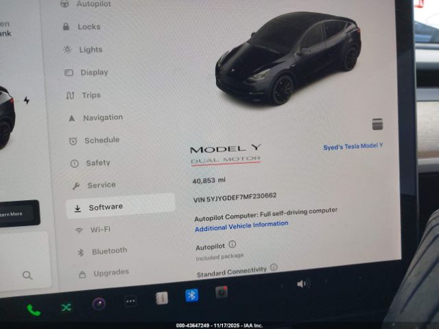 2021 TESLA MODEL Y 5YJYGDEF7MF230662 Photo 6