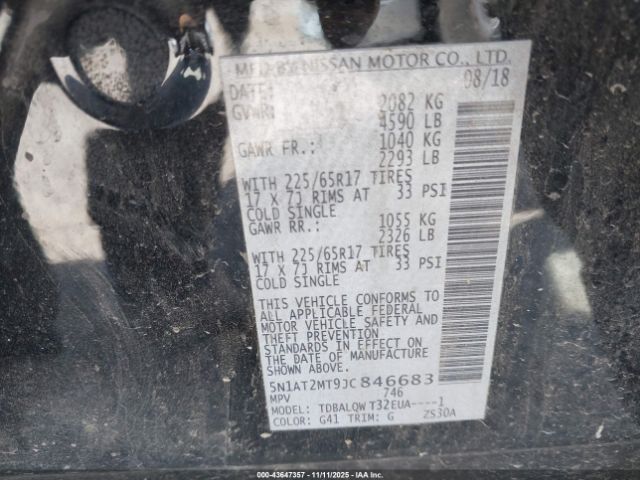 2018 NISSAN ROGUE 5N1AT2MT9JC846683 Photo 8