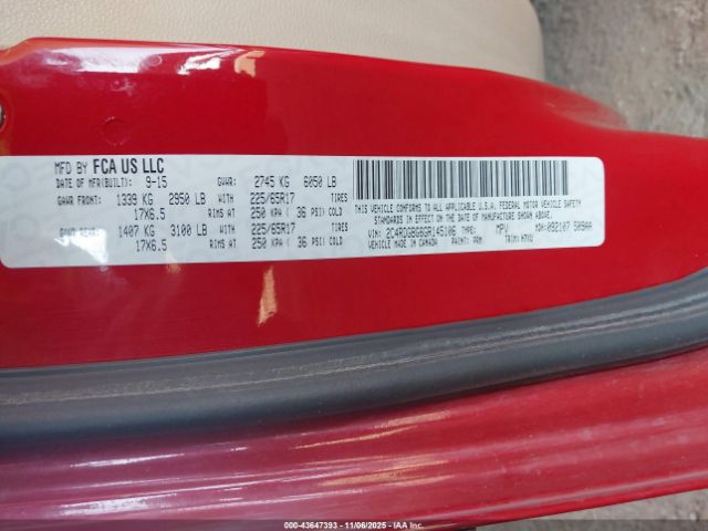 2016 DODGE GRAND CARAVAN 2C4RDGBG6GR145106 Photo 8