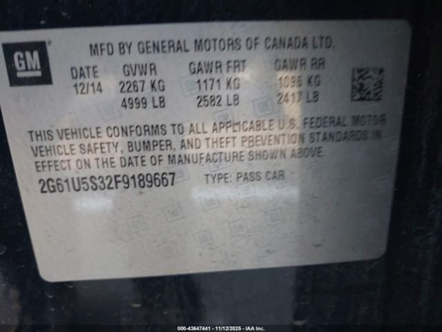 2015 CADILLAC XTS 2G61U5S32F9189667 Photo 8