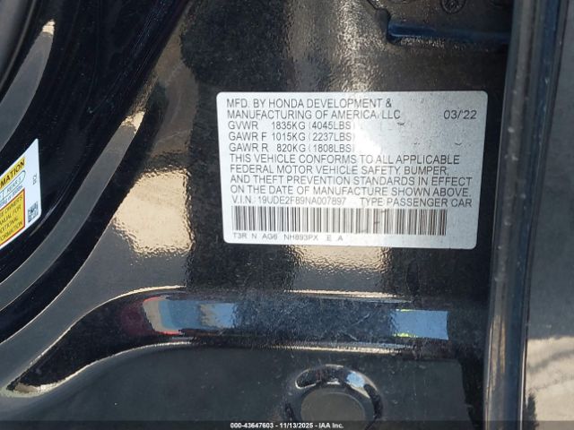 2022 ACURA ILX 19UDE2F89NA007897 Photo 8