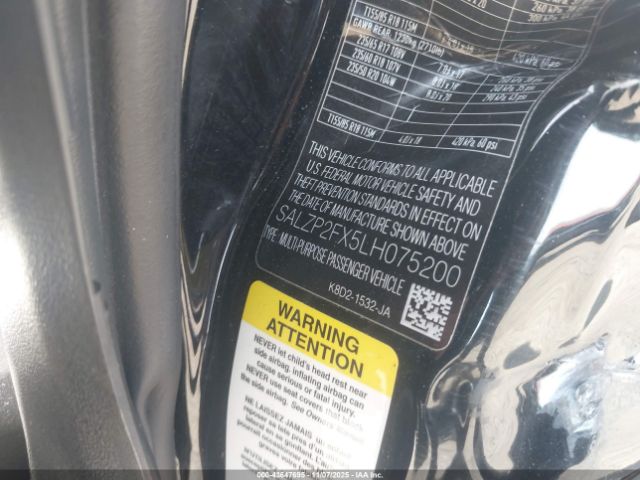 2020 LAND ROVER RANGE ROVER EVOQUE SALZP2FX5LH075200 Photo 8