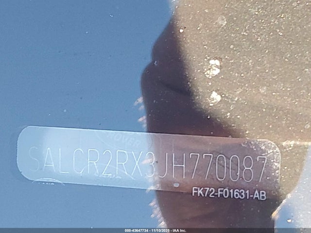 SALCR2RX3JH770087 Land Rover Discovery Sport Hse