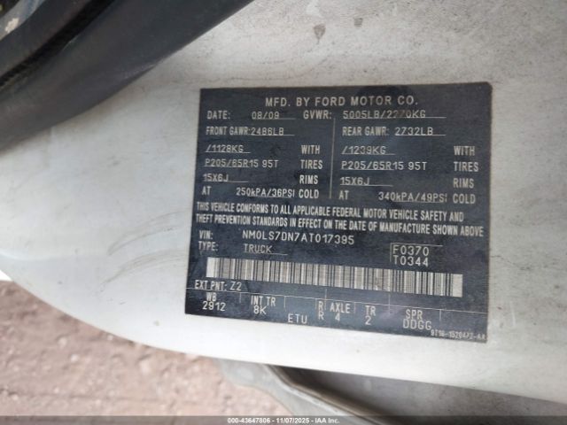 2010 FORD TRANSIT CONNECT NM0LS7DN7AT017395 Photo 8