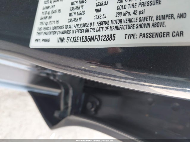 2021 TESLA MODEL 3 5YJ3E1EB6MF012885 Photo 8