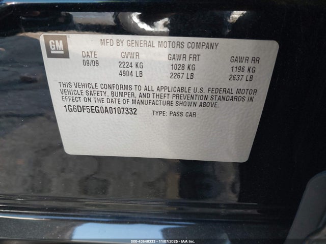 2010 CADILLAC CTS 1G6DF5EG0A0107332 Photo 8