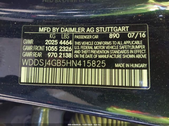 2017 MERCEDES-BENZ CLA 250 WDDSJ4GB5HN415825 Photo 8