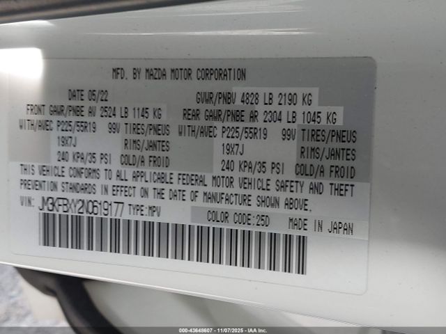 2022 MAZDA CX-5 JM3KFBXY2N0619177 Photo 8