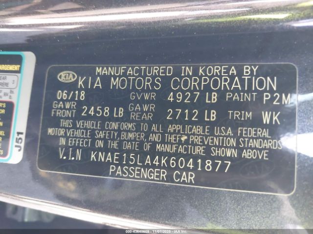 2019 KIA STINGER KNAE15LA4K6041877 Photo 8