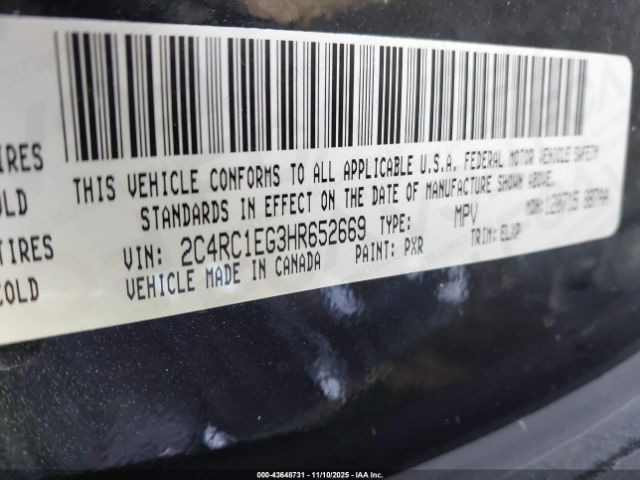 2017 CHRYSLER PACIFICA 2C4RC1EG3HR652669 Photo 8