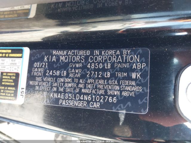 2022 KIA STINGER KNAE35LD4N6102766 Photo 8