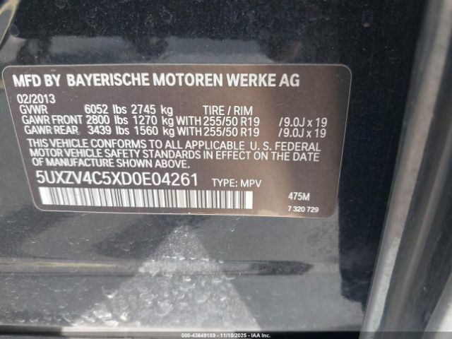 2013 BMW X5 5UXZV4C5XD0E04261 Photo 8