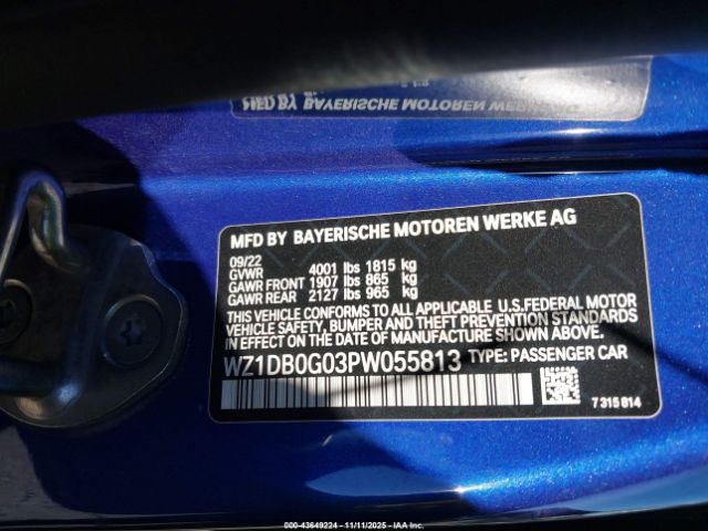 2023 TOYOTA GR SUPRA WZ1DB0G03PW055813 Photo 8