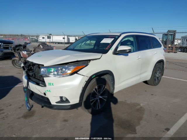 2016 TOYOTA HIGHLANDER 5TDJKRFH7GS316356 Photo 1
