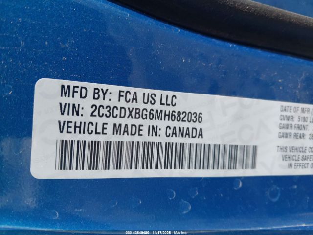 2021 DODGE CHARGER 2C3CDXBG6MH682036 Photo 8