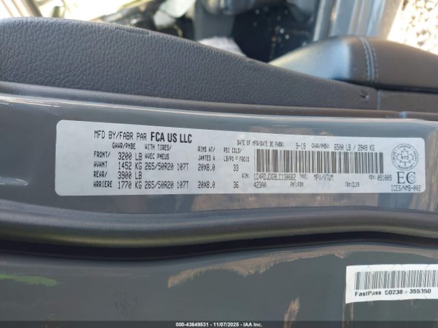 2020 DODGE DURANGO 1C4RDJDG9LC130662 Photo 8