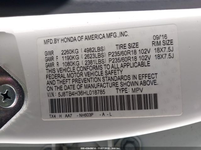 2017 ACURA RDX 5J8TB4H36HL018785 Photo 8