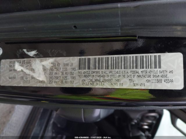 2020 JEEP WRANGLER 1C4GJXAN6LW204897 Photo 8