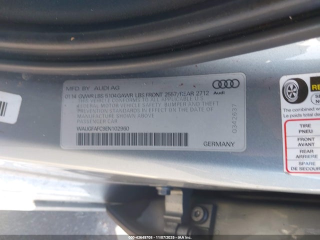 2014 AUDI A6 WAUGFAFC9EN102960 Photo 8