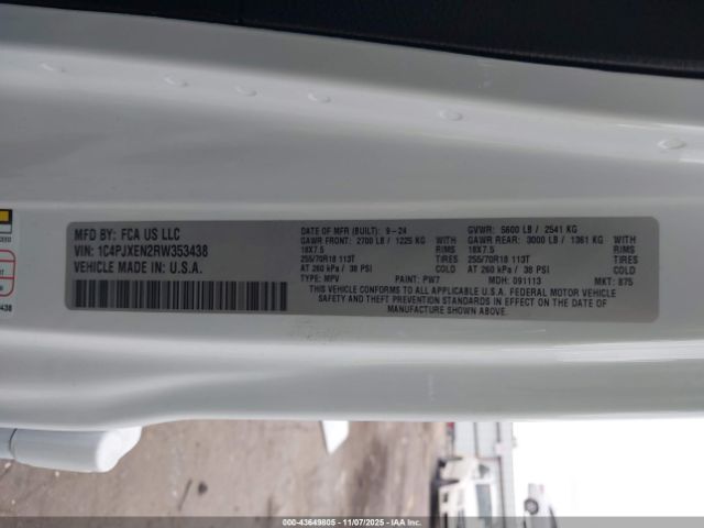 2024 JEEP WRANGLER 1C4PJXEN2RW353438 Photo 8