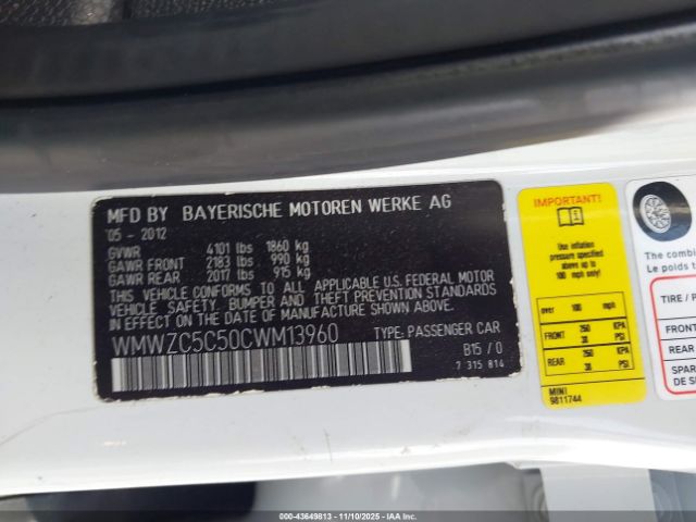 2012 MINI COOPER S COUNTRYMAN WMWZC5C50CWM13960 Photo 8