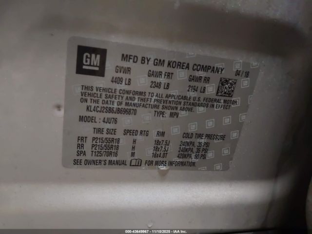 2018 BUICK ENCORE KL4CJ2SB6JB696870 Photo 8