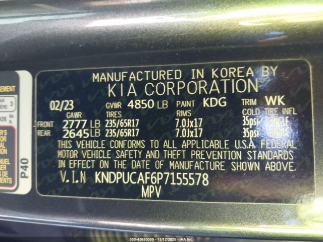 2023 KIA SPORTAGE KNDPUCAF6P7155578 Photo 8