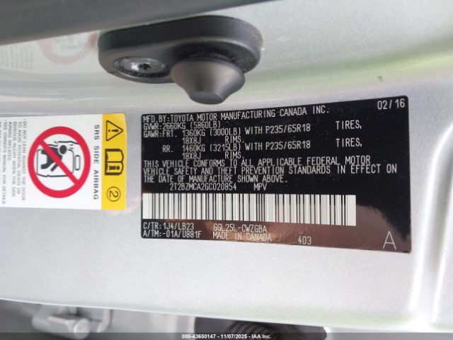 2016 LEXUS RX 350 2T2BZMCA2GC020854 Photo 8