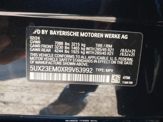 2024 BMW X7 5UX23EM0XR9V63992 Photo 8