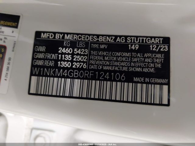 2024 MERCEDES-BENZ GLC 300 W1NKM4GB0RF124106 Photo 8