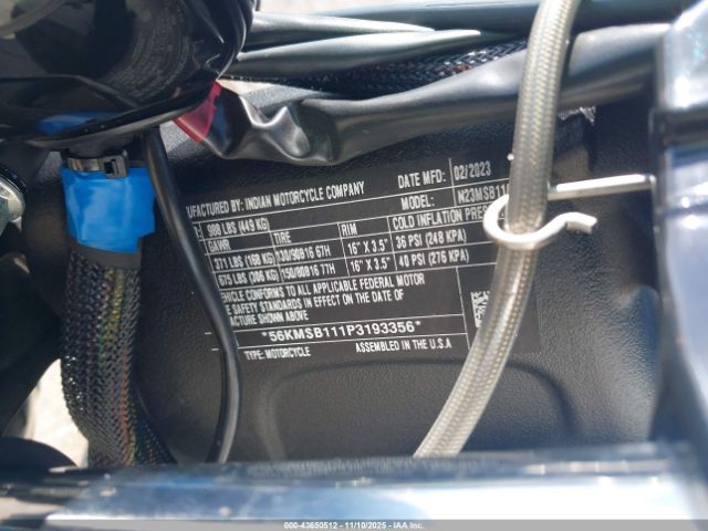 2023 INDIAN MOTORCYCLE CO. SCOUT 56KMSB111P3193356 Photo 9