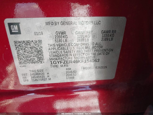 2019 CADILLAC XT4 1GYFZER46KF154063 Photo 8