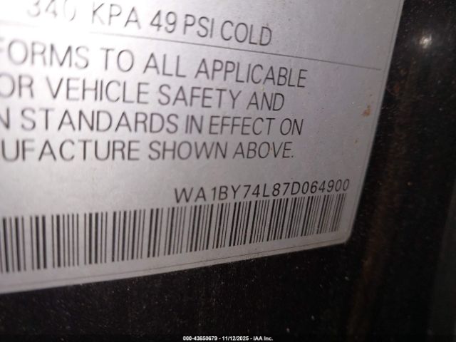 2007 AUDI Q7 WA1BY74L87D064900 Photo 8