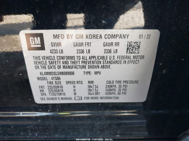 2022 BUICK ENCORE GX KL4MMDSL5NB089008 Photo 8