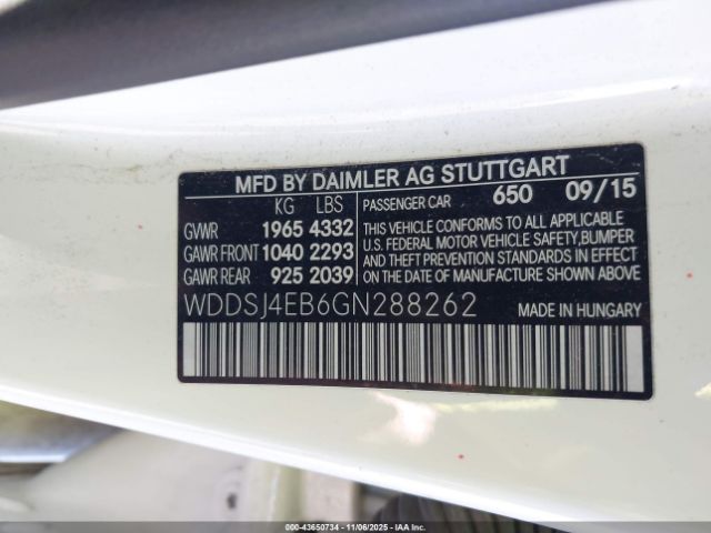 2016 MERCEDES-BENZ CLA 250 WDDSJ4EB6GN288262 Photo 8