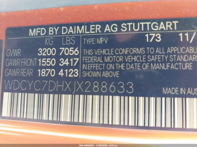 2018 MERCEDES-BENZ AMG G 63 WDCYC7DHXJX288633 Photo 8