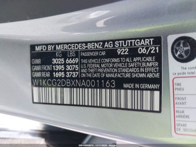 2022 MERCEDES-BENZ EQS 450+ W1KCG2DBXNA001163 Photo 8