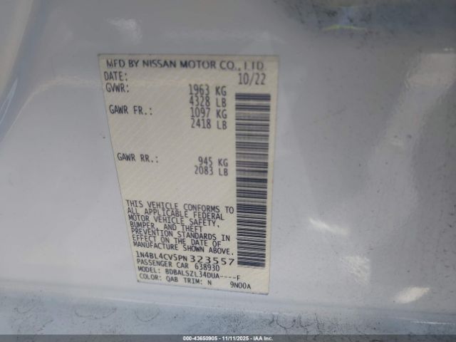 2023 NISSAN ALTIMA 1N4BL4CV5PN323557 Photo 8