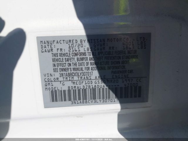 2020 NISSAN SENTRA 3N1AB8CV3LY307017 Photo 8