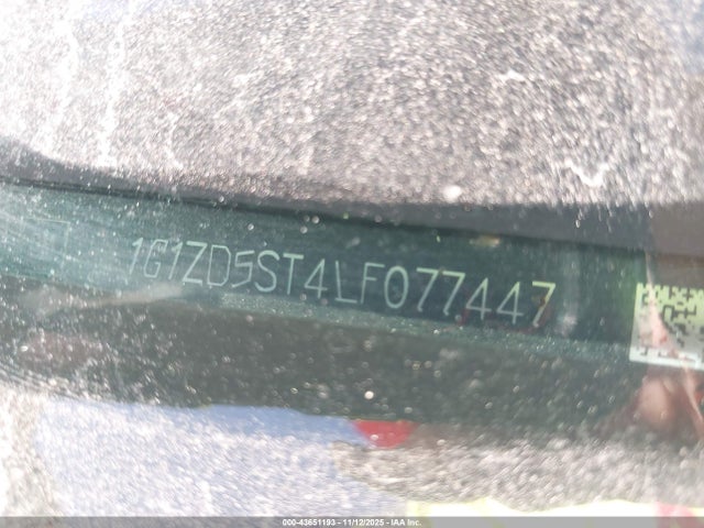 Aukcja sprzedaży 2020 Chevrolet Malibu Fwd Lt, vin: 1G1ZD5ST4LF077447, numer aukcji: 43651193