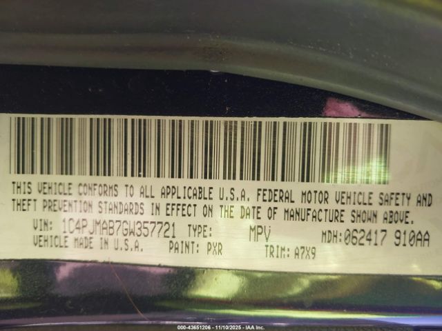 2016 JEEP CHEROKEE 1C4PJMAB7GW357721 Photo 8