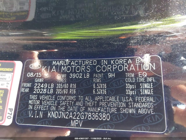 KNDJN2A22G7836380 KIA Soul