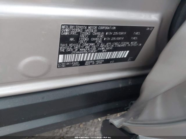 2022 TOYOTA VENZA JTEAAAAH5NJ108087 Photo 8