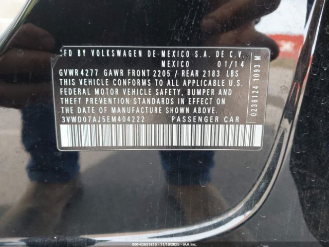 2014 VOLKSWAGEN JETTA 3VWD07AJ5EM404222 Photo 8