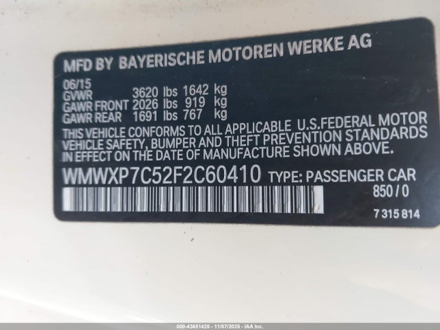 2015 MINI HARDTOP WMWXP7C52F2C60410 Photo 8