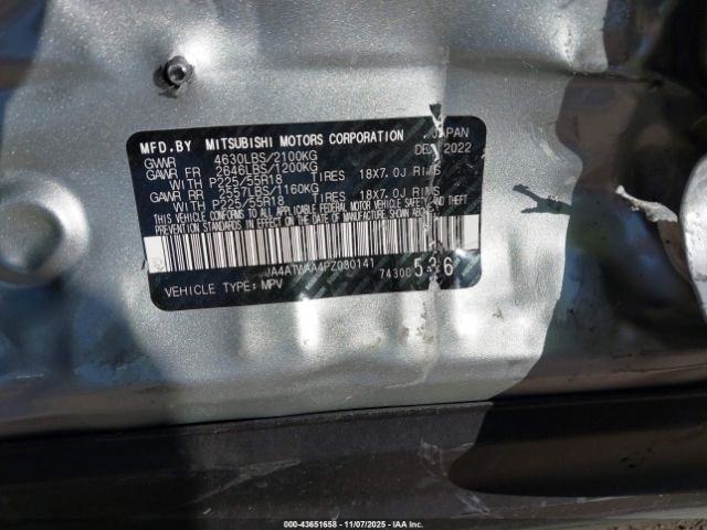 2023 MITSUBISHI ECLIPSE CROSS JA4ATWAA4PZ030141 Photo 8