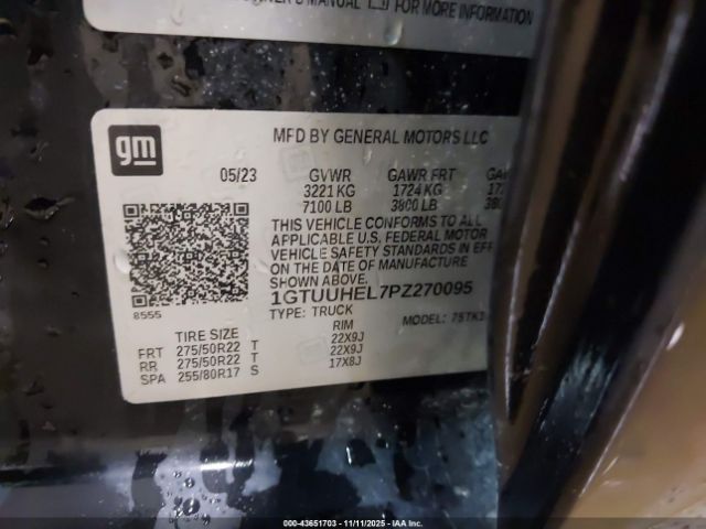 2023 GMC SIERRA 1500 1GTUUHEL7PZ270095 Photo 8