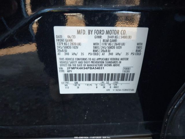 2023 FORD EDGE 2FMPK4K94PBA54031 Photo 8