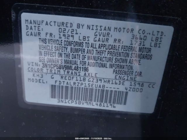 2021 NISSAN KICKS 3N1CP5BV9ML481196 Photo 8