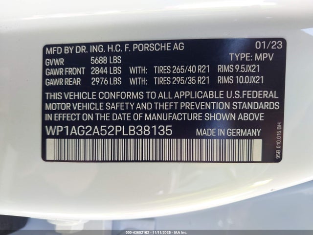 2023 PORSCHE MACAN WP1AG2A52PLB38135 Photo 8